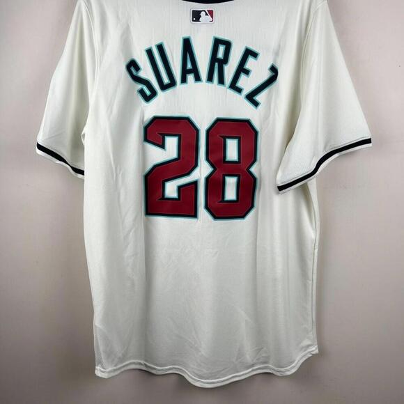 Nike MLB Arizona Diamondbacks Suarez #28 Cream Home Jersey Men’s Size L 2025 - Picture 1 of 9